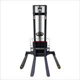 4M Full Electric Walkie Adjustable Straddle Stacker Forklift 1.3T Capacity