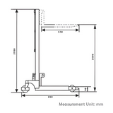 181KG Manual Hand Stacker Lifter Platform