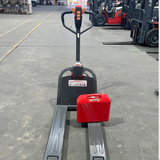 2T Full Electric Pallet Jack Truck with Lithium Battery 550mm Wide