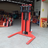 1.5Ton Semi-Electric Straddle Stacker Lifter 1.6M Lift