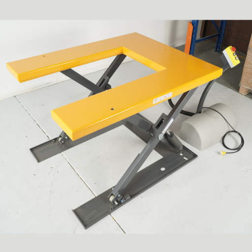 Low Profile U Shape Electric Scissor Table Lifter