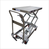 100kg Stainless Steel Top Manual Scissor Lift Table