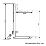 1500KG Verticle Manual Hand Walkie Stacker 1.6M