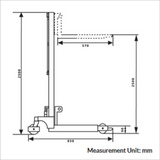 181KG Manual Hand Stacker Lifter Platform