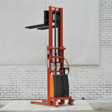 Semi Electric Walkie Stacker Lifter 2.5M Capacity 1T