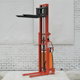 Semi Electric Walkie Stacker Lifter 2.5M Capacity 1T