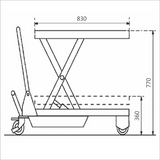 210KG Manual Scissor Lift Table