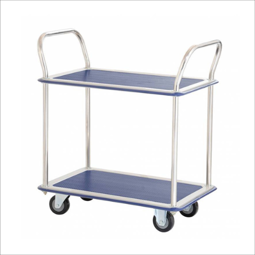Buy Online 220kg Rated Two Tier Double Handle Platform Trolley ...