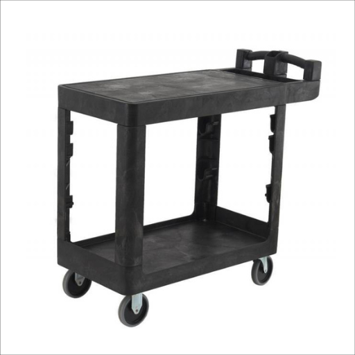 230kg Rated Bitbar 2 Flat Shelf Utility Cart