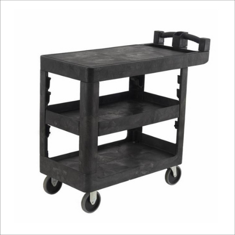 230kg Rated Bitbar 3 Flat Shelf Utility Cart