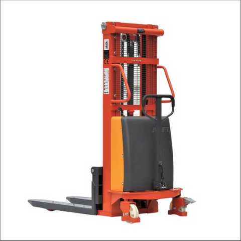 Semi Electric Walkie Stacker Lifter 2.5M Capacity 1T