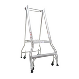 2 Step Checkerplate Platform Ladder 0.57m