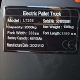 2T Full Electric Scale Pallet Jack