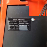 2T Narrow Full Electric Scale Pallet Jack