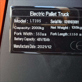 2T Narrow Full Electric Scale Pallet Jack
