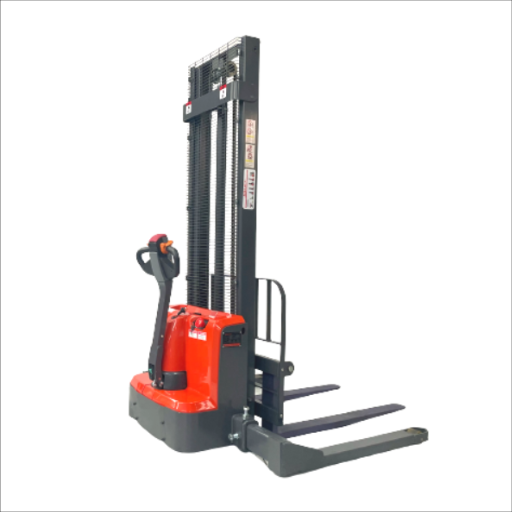 3.5M Full Electric Walkie Adjustable Straddle Legs Stacker Forklift 1300kg