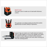 3.6m Lift Height Electric Stacker Lithium Power 1200KG