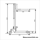 340KG Standard Steel Platform Lifter 1350mm Lift Range