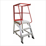 3 Step Lightweight Order Picker Ladder 150kg Capacity