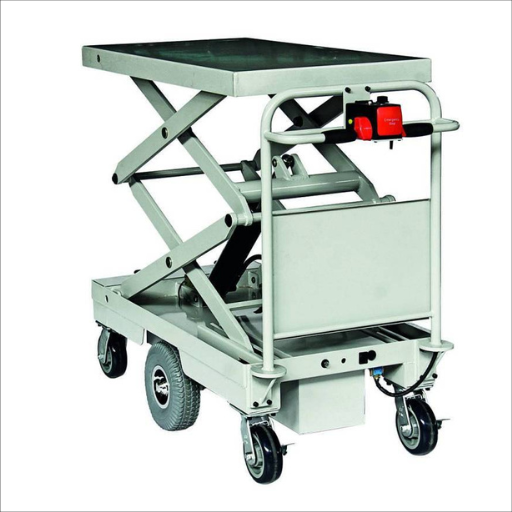 400kg Fully Powered Electric Scissor Lift & Centre Drive Trolley