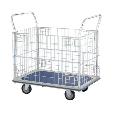 400kg Rated Steel Full Mesh Trolley