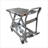 450kg Stainless Steel Top Manual Scissor Lift Table