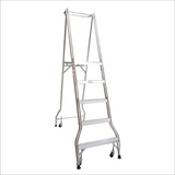 5 Step Checkerplate Platform Ladder 1.41m