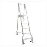 6 Step Checkerplate Platform Ladder 1.69m