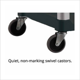 90KG Hi-5 3 Shelf Utility Cart Black