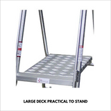 2 Step Checkerplate Platform Ladder 0.57m