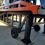 Movable Yard Dock Ramp 8Ton Solid Tyres