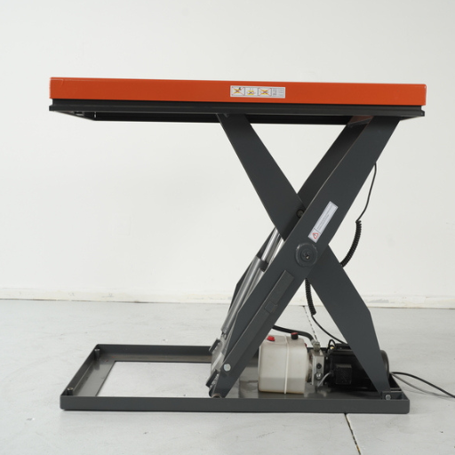 Electric scissor lift table 2t capacity lift height 1010mm