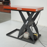 Electric scissor lift table 1t capacity lift height 1010mm