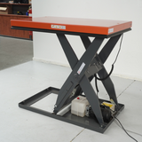 Electric scissor lift table 2t capacity lift height 1010mm