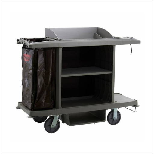 GRANDMAID Black Housekeeping Cart