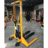 Manual Stacker Lifter Straddle Leg 1T Lift Height 1600mm