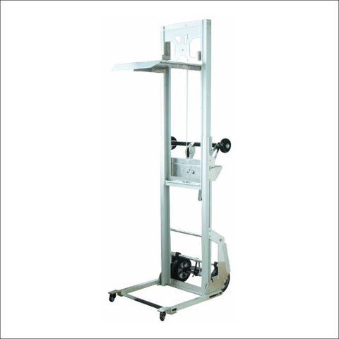 90KG Mini Aluminium Hand Stacker Lifter Trolley