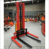 Semi Electric Walkie Stacker Lifter Lifting 3000mm 1T Straddle Leg