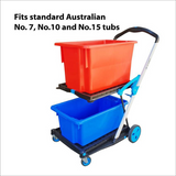 V Cart Folding Trolley With Collapsible Basket