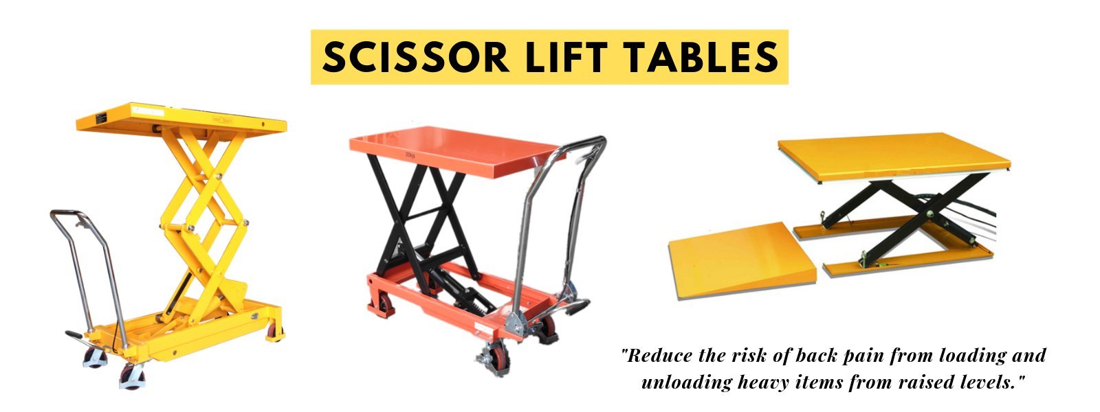 scissor lift tables